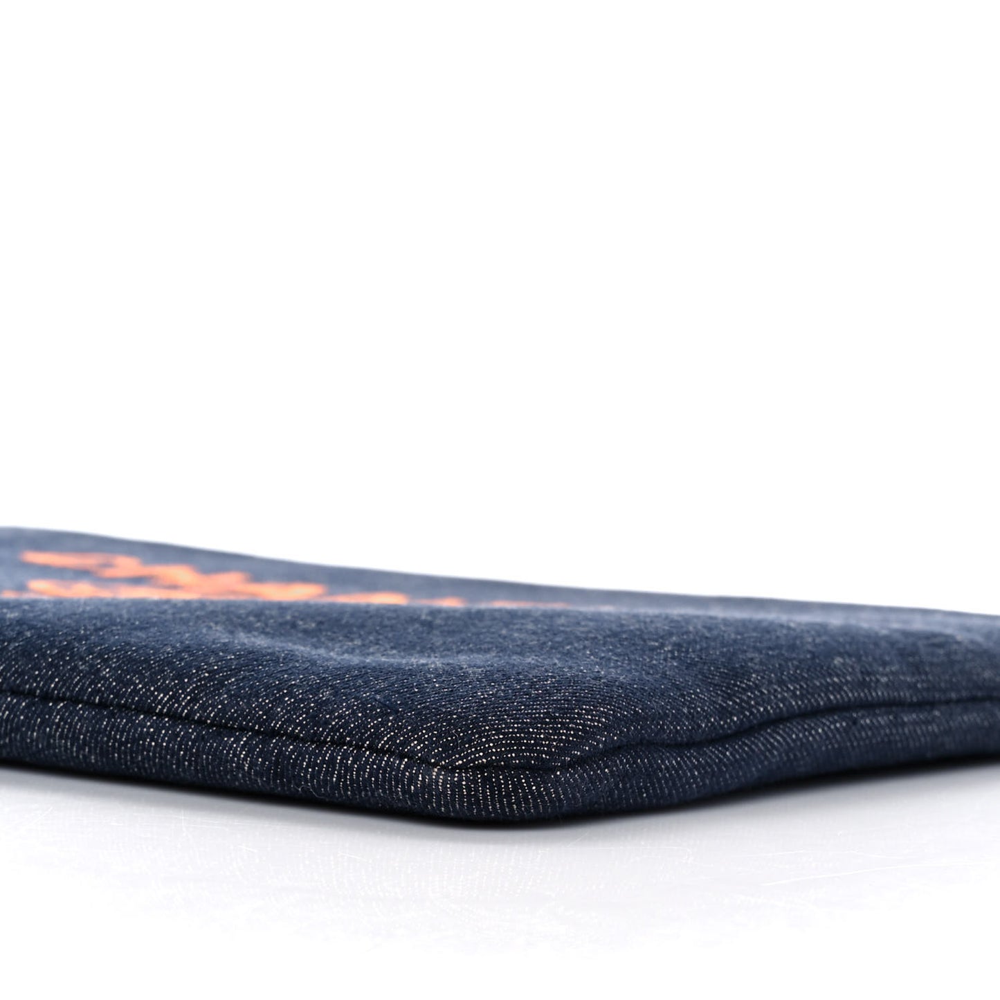 Denim Medium Deauville Cosmetic Pouch Blue Orange