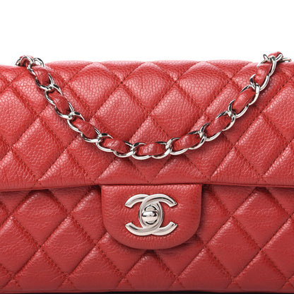 Chanel Caviar Quilted East West Flap Red 10 of 11