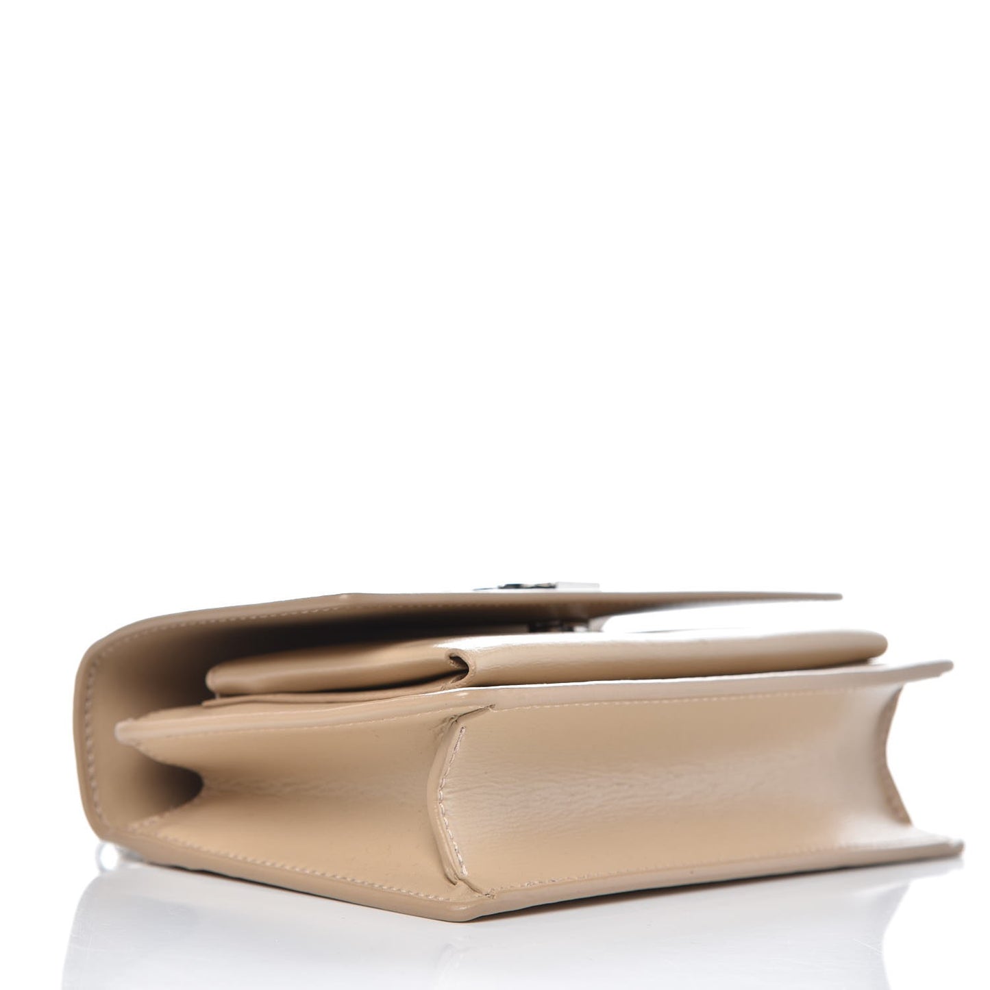 Calfskin Monogram Sunset Chain Wallet Nude Powder