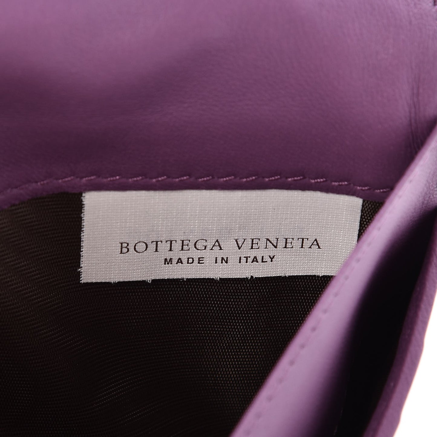 Nappa Intrecciato Continental Wallet Lilac