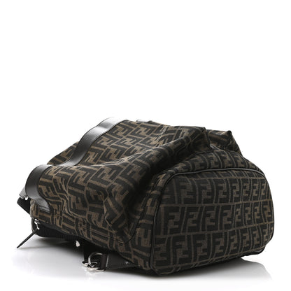 Fendi Recycled Fabric Jacquard Vitello Astro FF 1974 Large Fendi Strike Backpack Tobacco Moro Ebano 4 of 10
