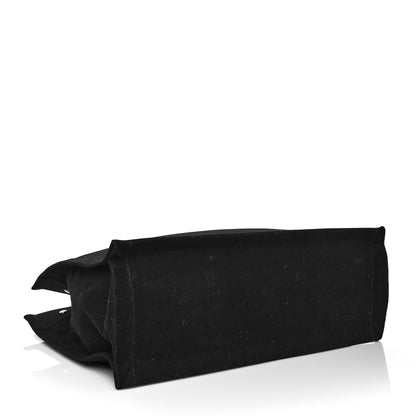 Saint Laurent Linen Calfskin Rive Gauche Tote Black 4 of 10