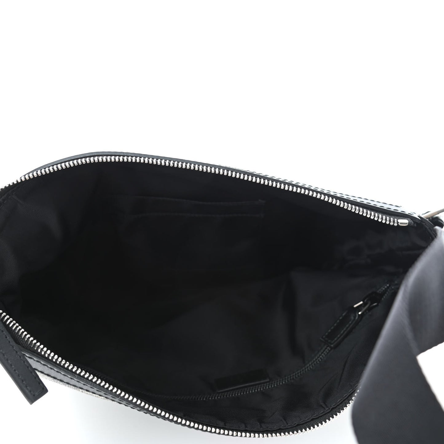 GG Supreme Monogram Web Messenger Bag Black
