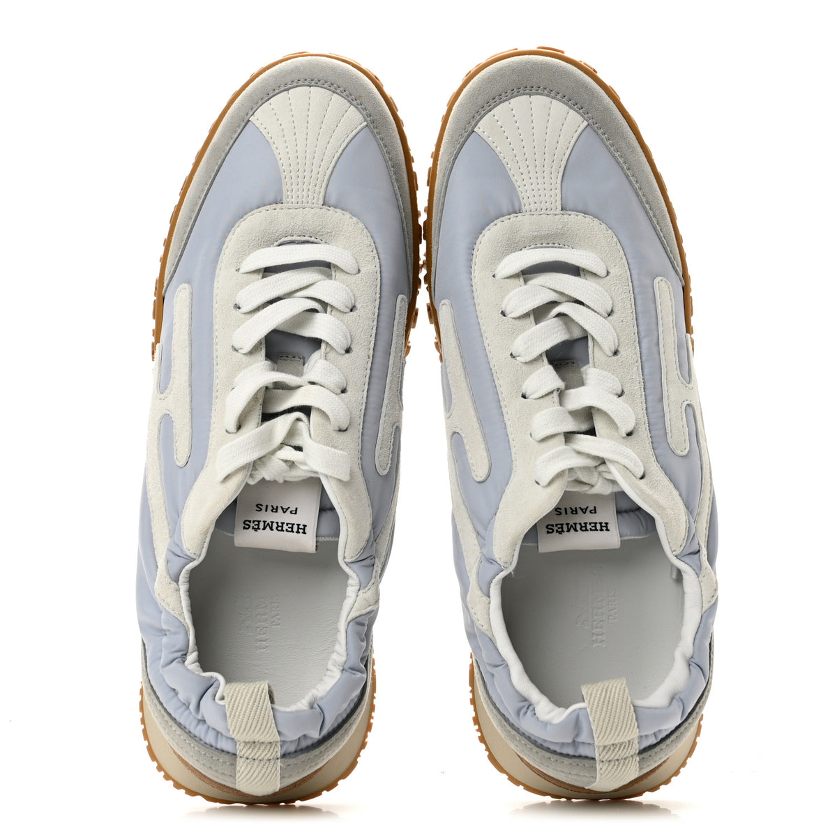 Suede Goatskin Jet Sneakers 40 Gris Arctique White