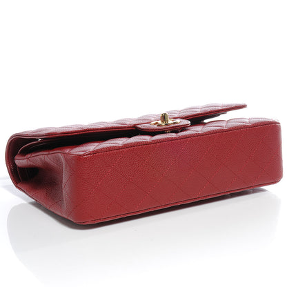 Chanel Caviar Quilted Medium Double Flap Red 4 of 8