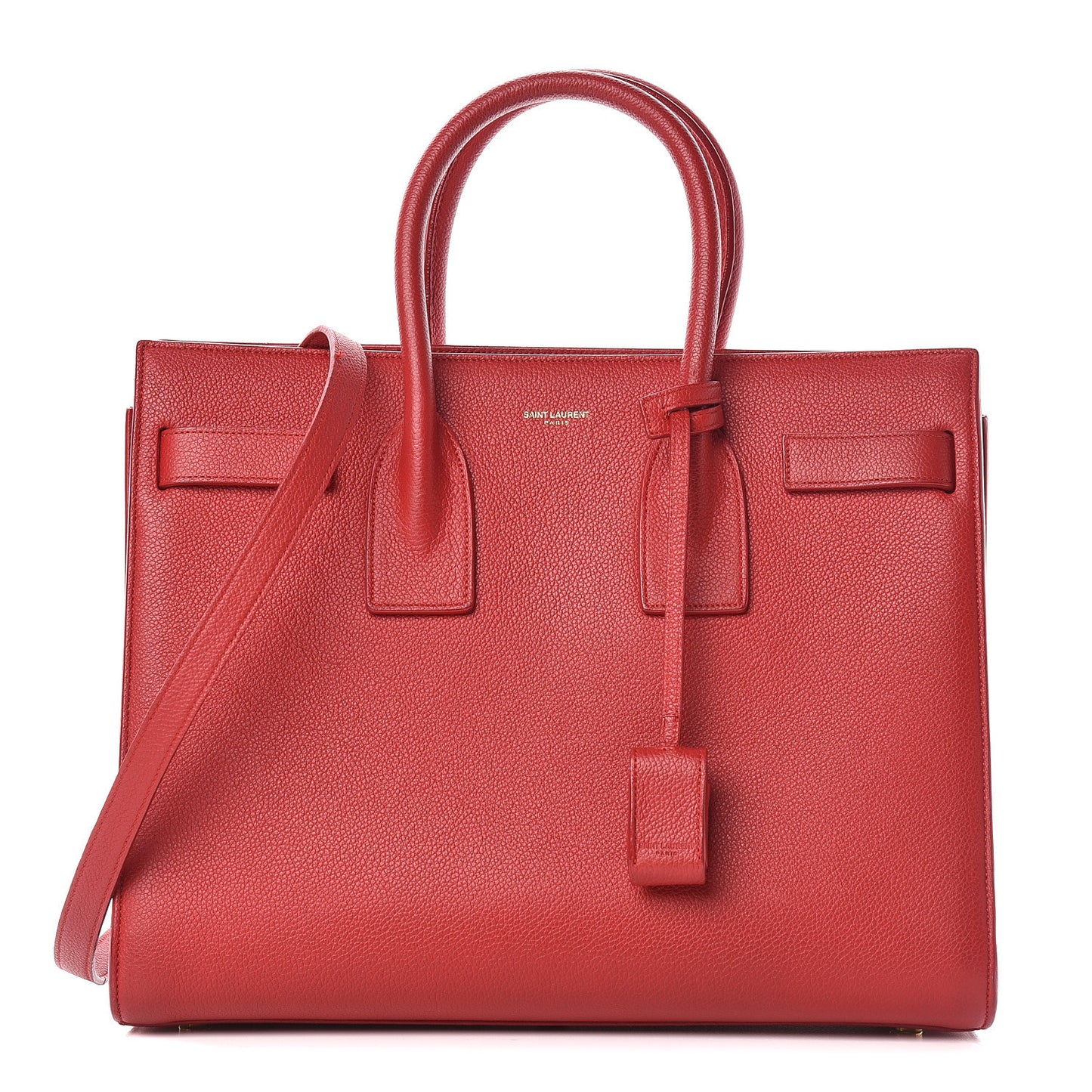 Grained Calfskin Sac De Jour Lipstick Red