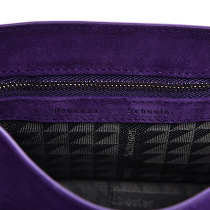 Proenza Schouler Suede PS1 Mini Pouch Messenger Bag Amethyst 6 of 9