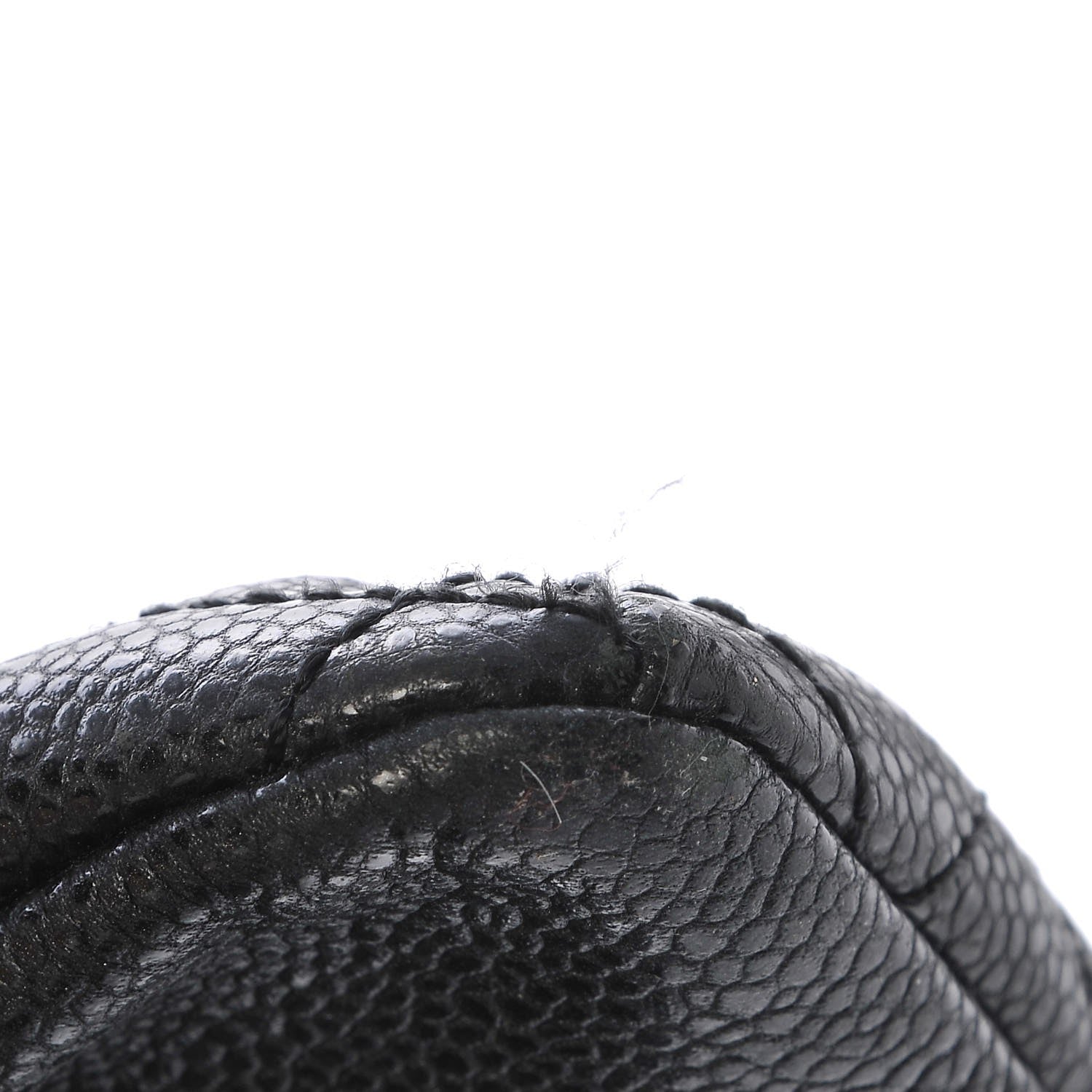 Chanel Glazed Caviar Quilted Mademoiselle Bowling Bag Black 11 of 12