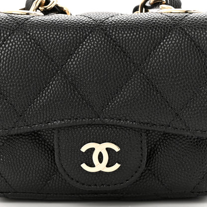 Chanel Caviar Quilted Mini Chain Belt Bag Black 9 of 14