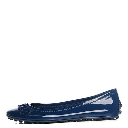 Louis Vuitton Patent Calfskin Oxford Ballerina Flats 36 Blue 1 of 6