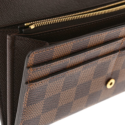 Louis Vuitton Damier Ebene Sarah Wallet NM 7 of 9