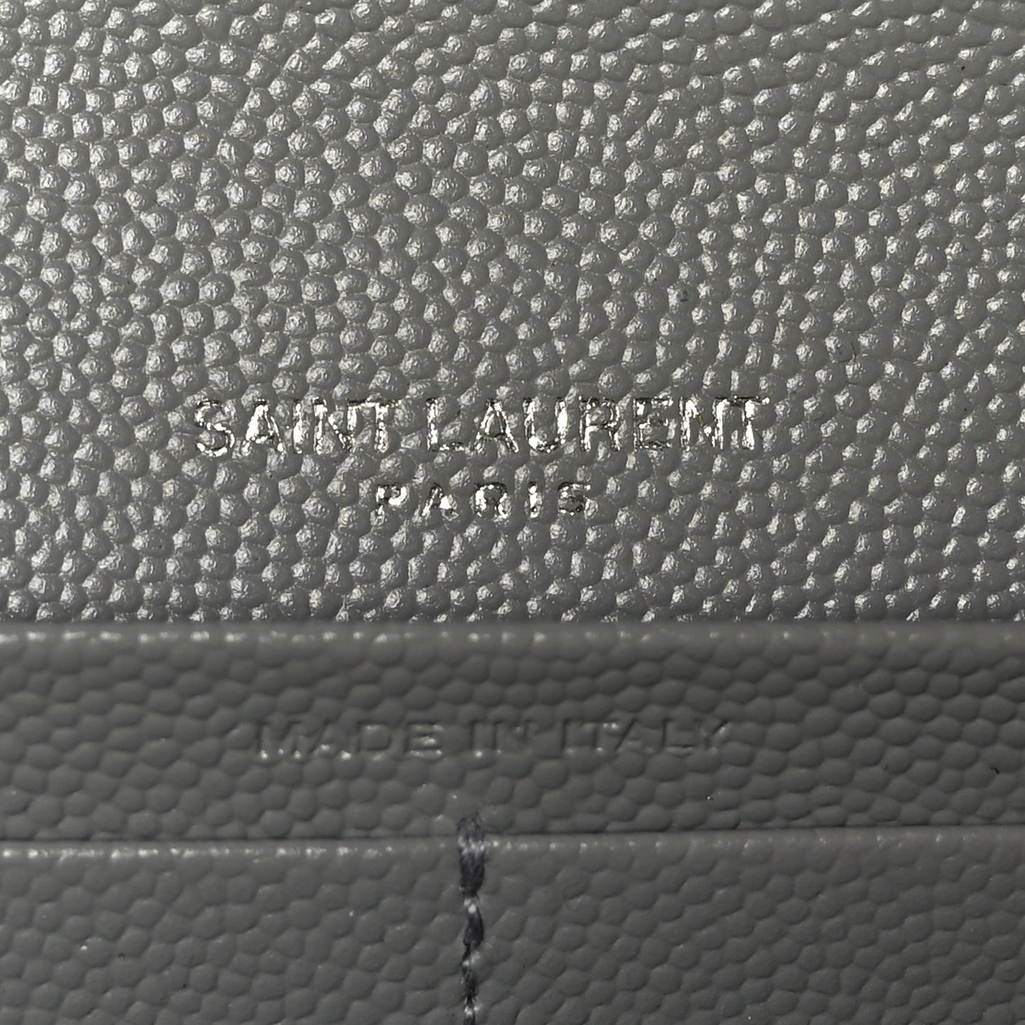 Grain De Poudre Mixed Matelasse Triquilt Large Monogram Wallet Stone