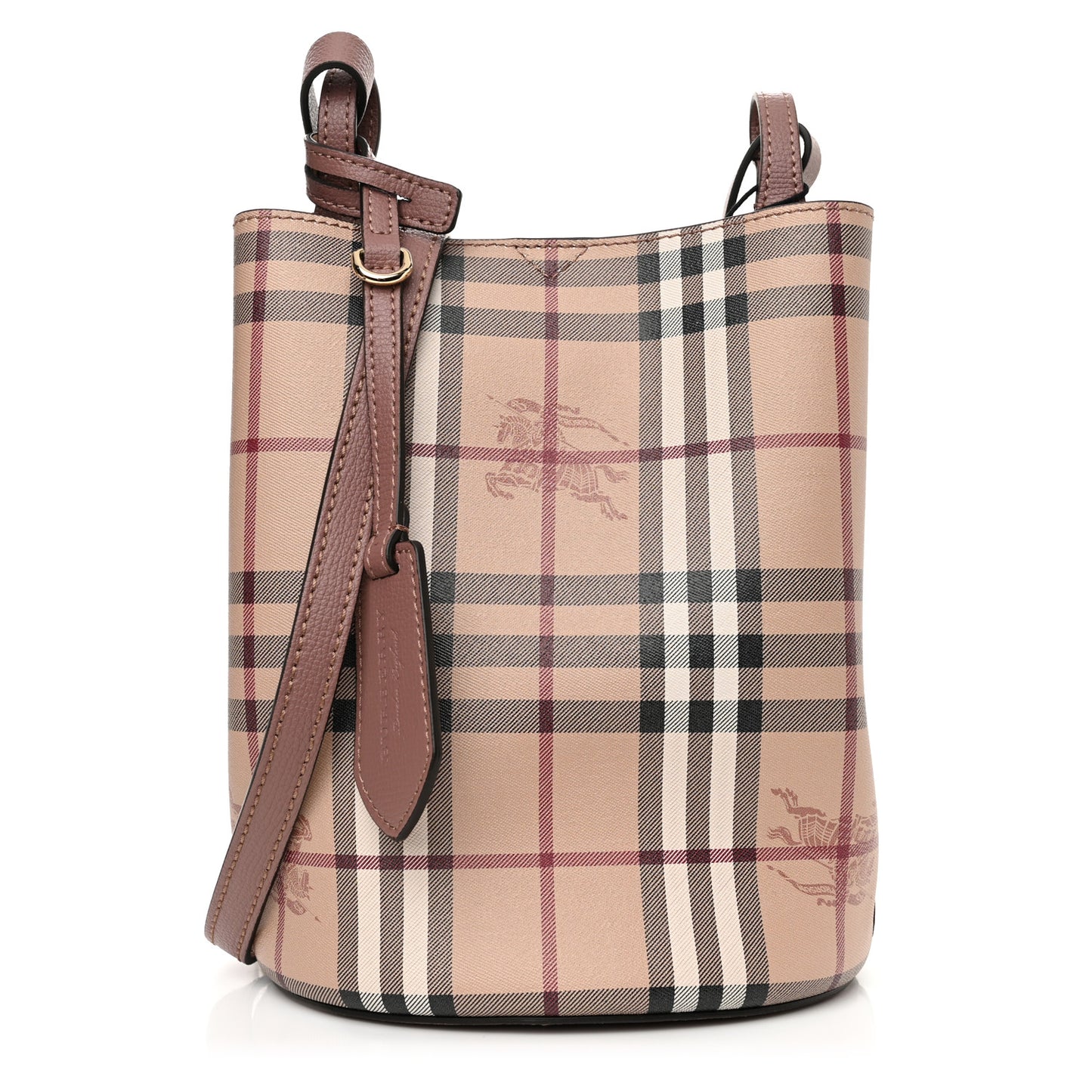 Haymarket Check Colours Small Lorne Bucket Crossbody Elderberry