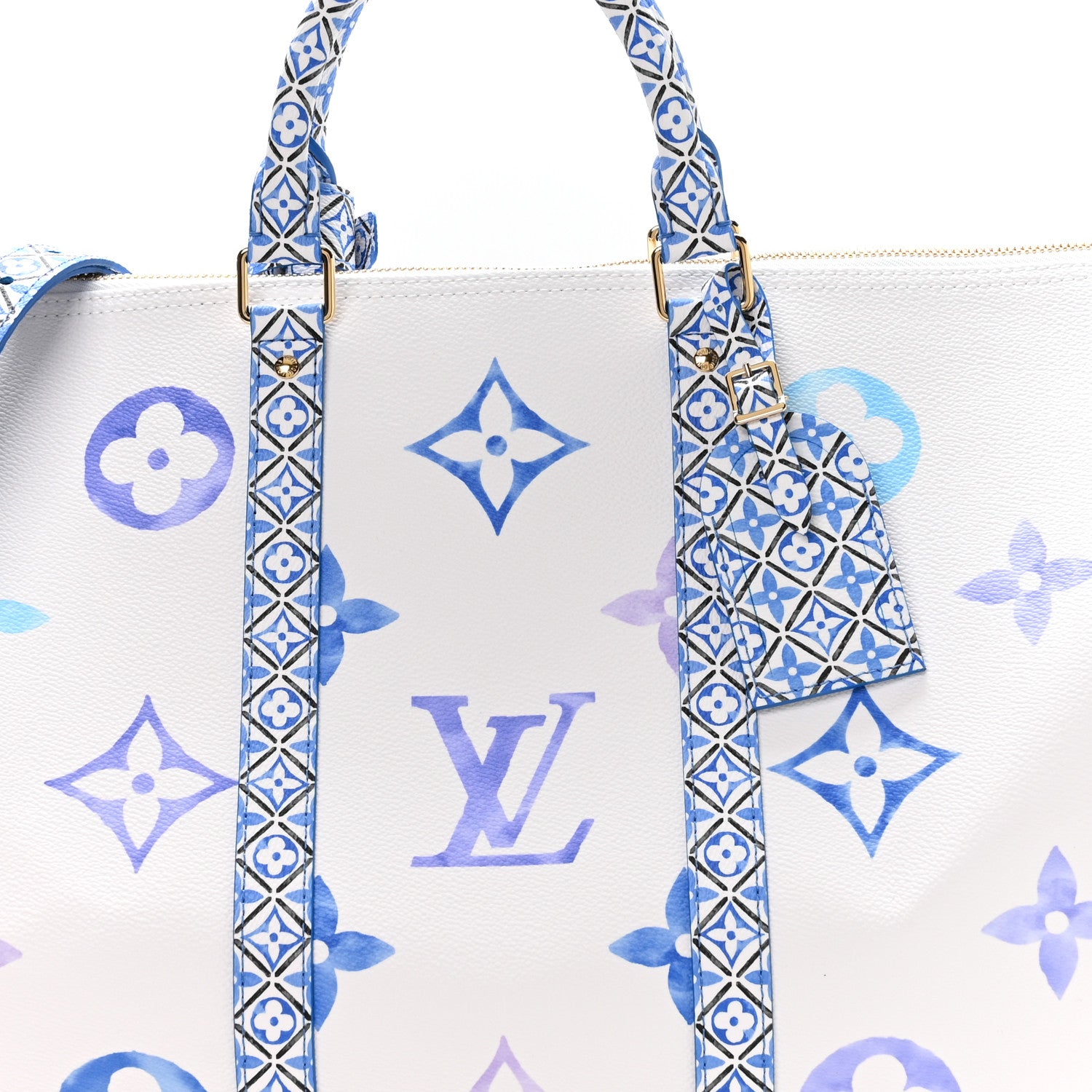 Louis Vuitton Monogram LV By The Pool Keepall Bandouliere 50 Blue 6 of 8