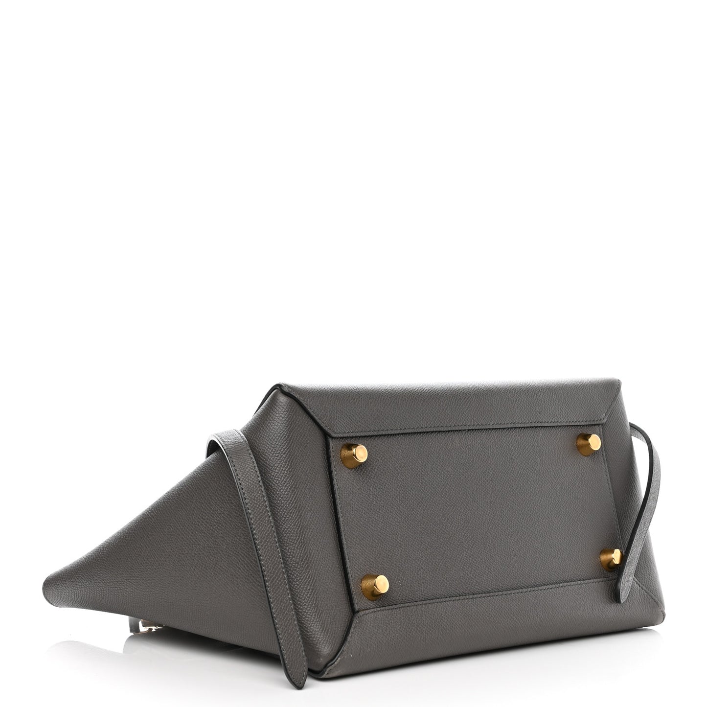 Grained Calfskin Small Belt Bag Grey