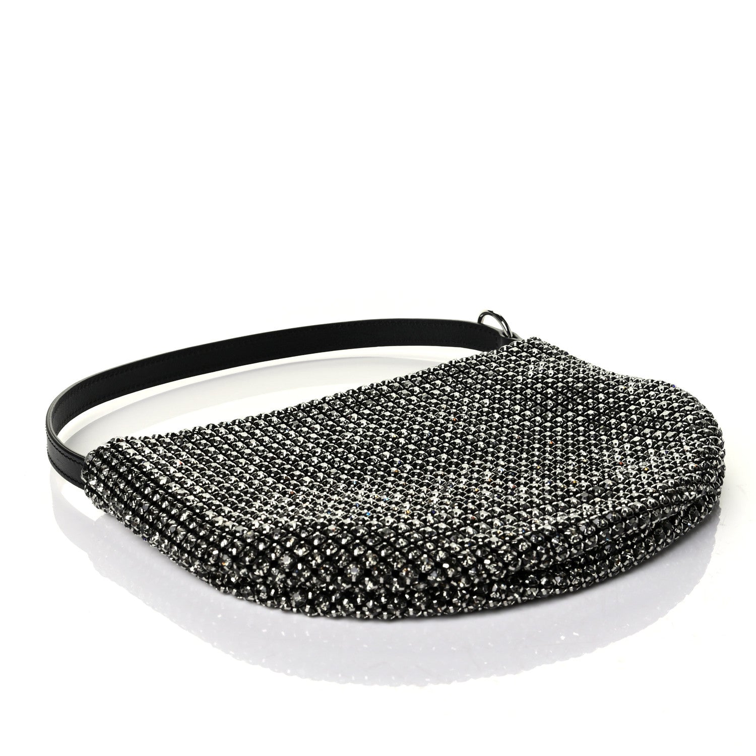 Alexander Wang Mesh Crystal Wanglock Fortune Cookie Bag Black 3 of 5