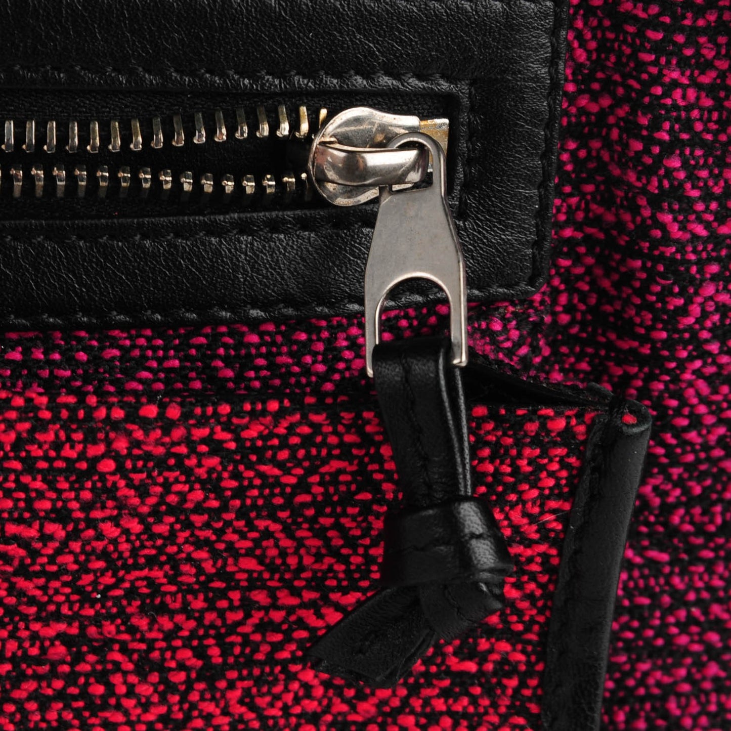 Tweed Lambskin Medium PS1 Satchel Berry Fuxia Pink