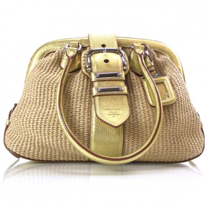 Prada Paglia Straw Leather 1 of 11