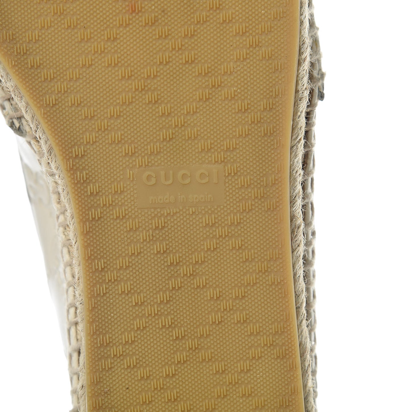 Guccissima Signature Espadrilles 37.5 Mystic White