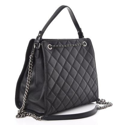 Chanel Caviar Quilted Medium CC Bucket Bag Black 3 of 7
