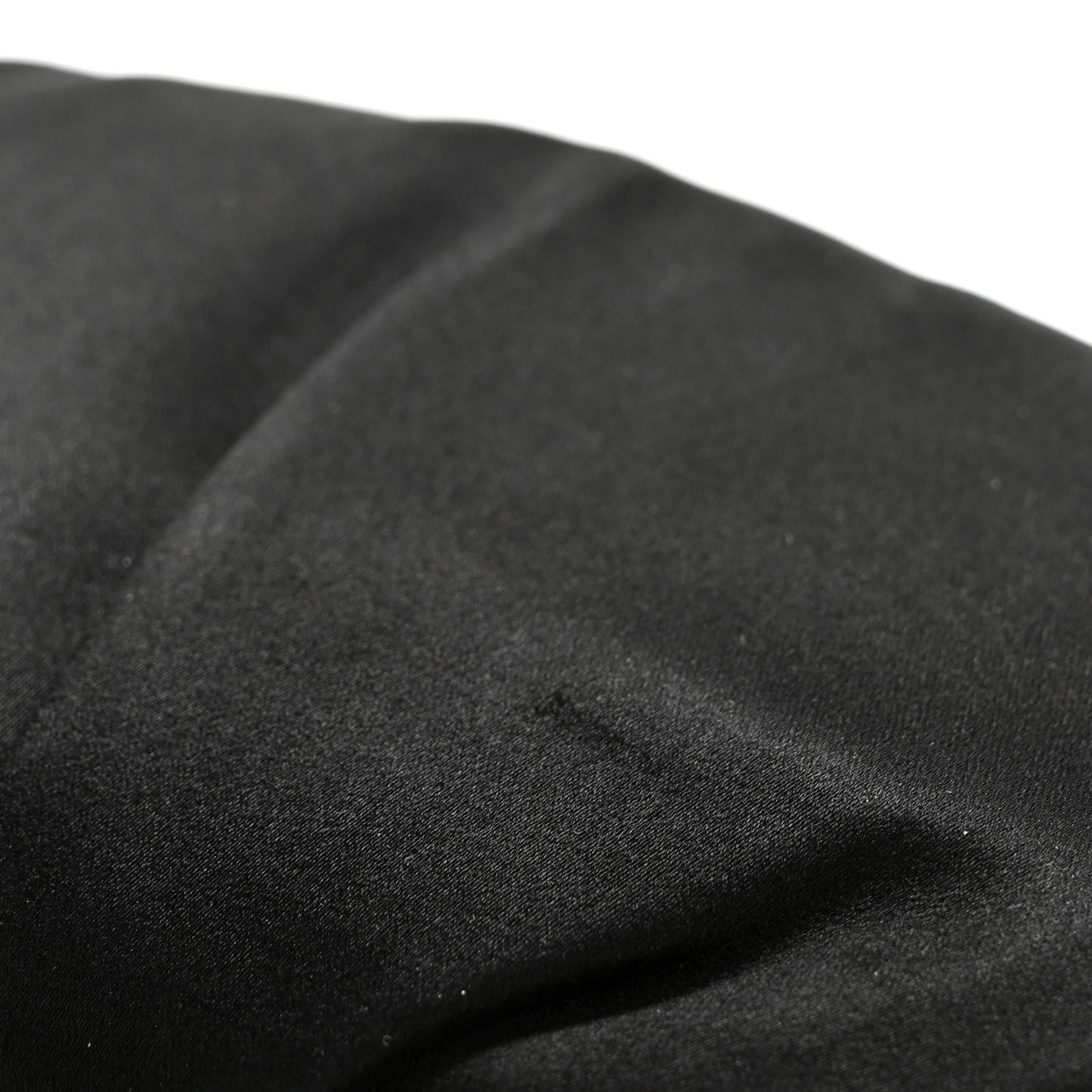 Satin Quilted Flap Clutch Black