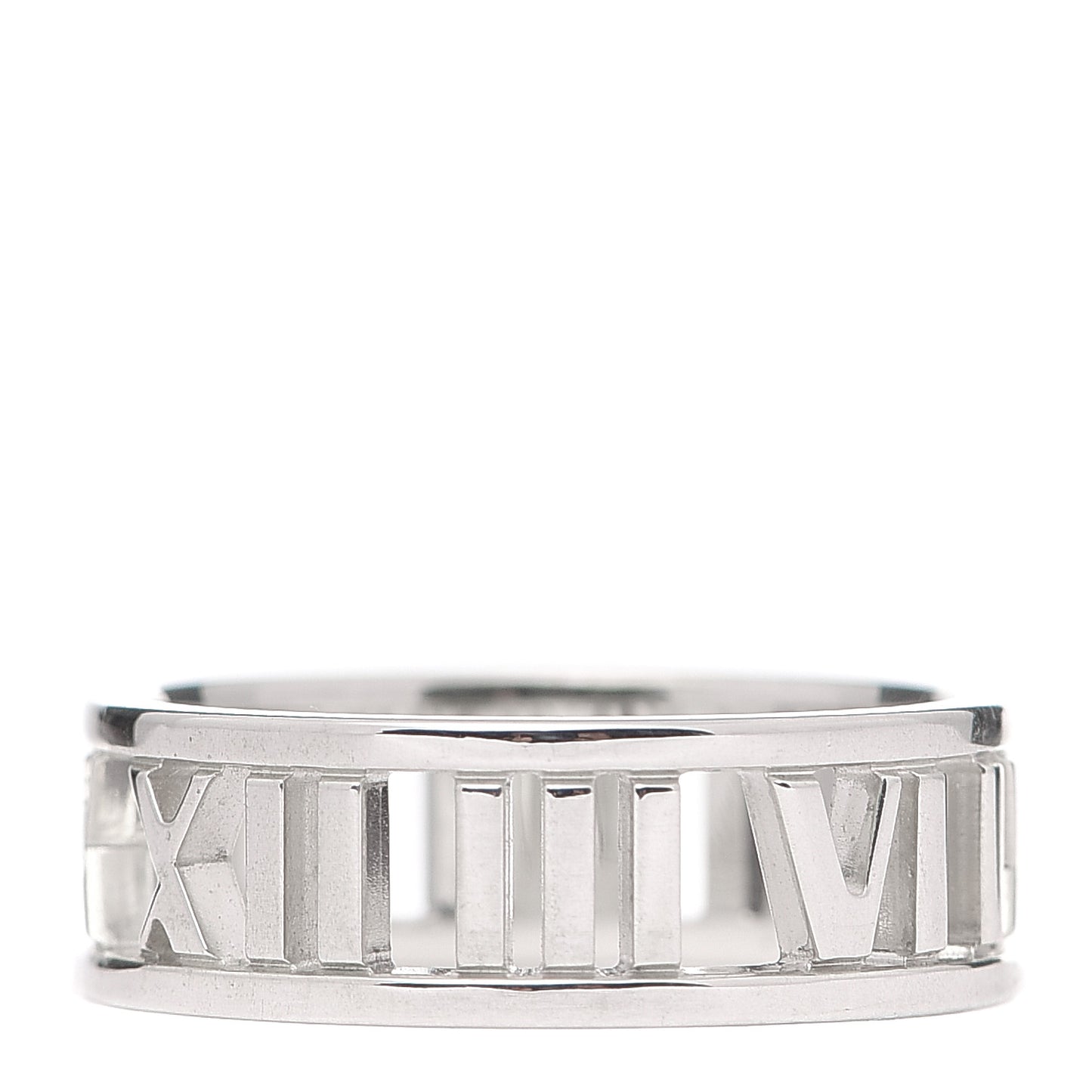 Sterling Silver Wide Atlas Open Ring 55 7.25
