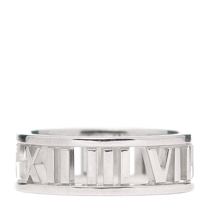 Tiffany Sterling Silver Wide Atlas Open Ring 55 7.25 1 of 5