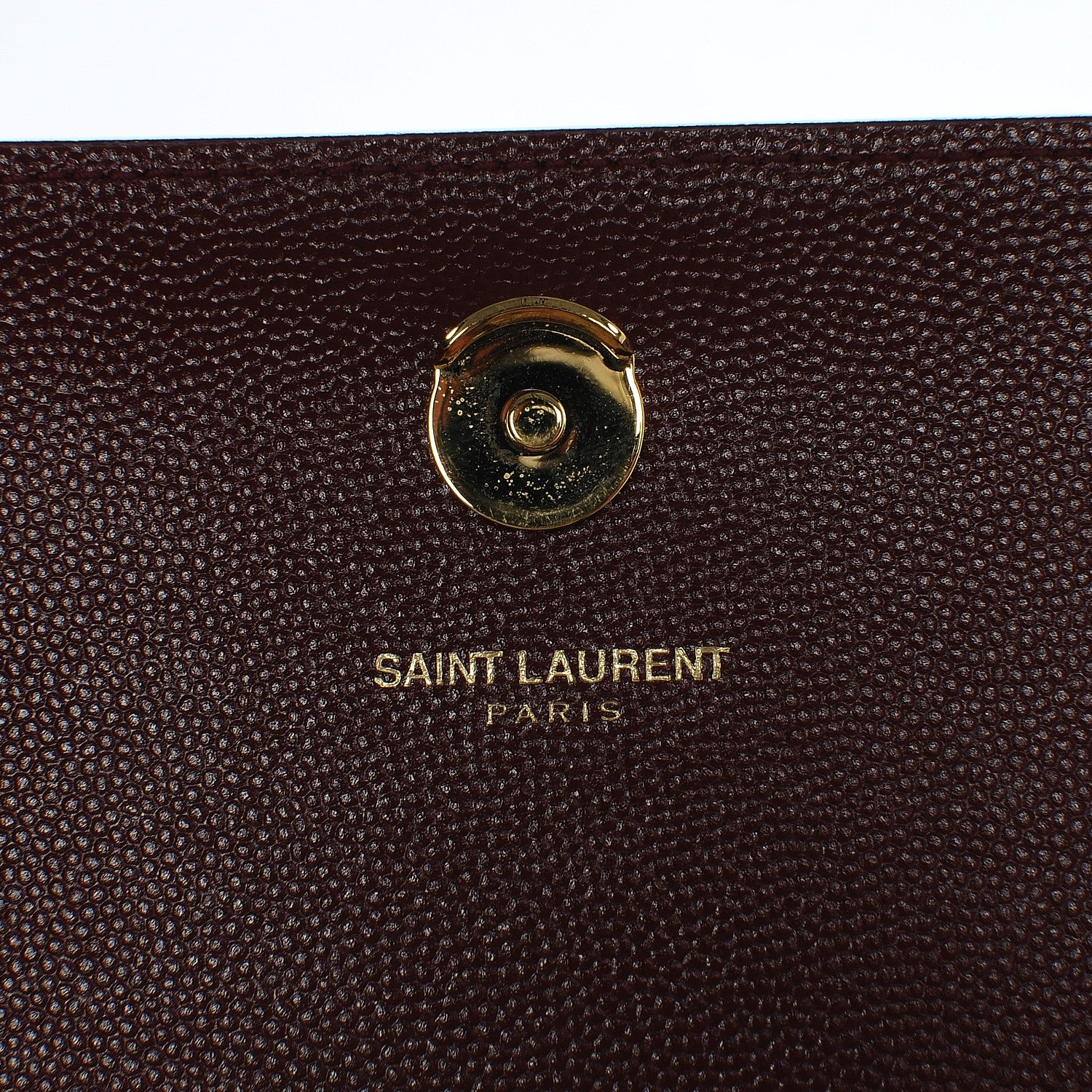 Saint Laurent Grain De Poudre Small Monogram Kate Satchel Oxblood 6 of 7