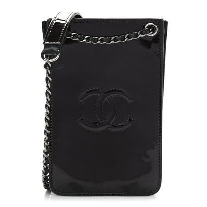 Chanel Patent CC Phone Holder Crossbody Black 1 of 14