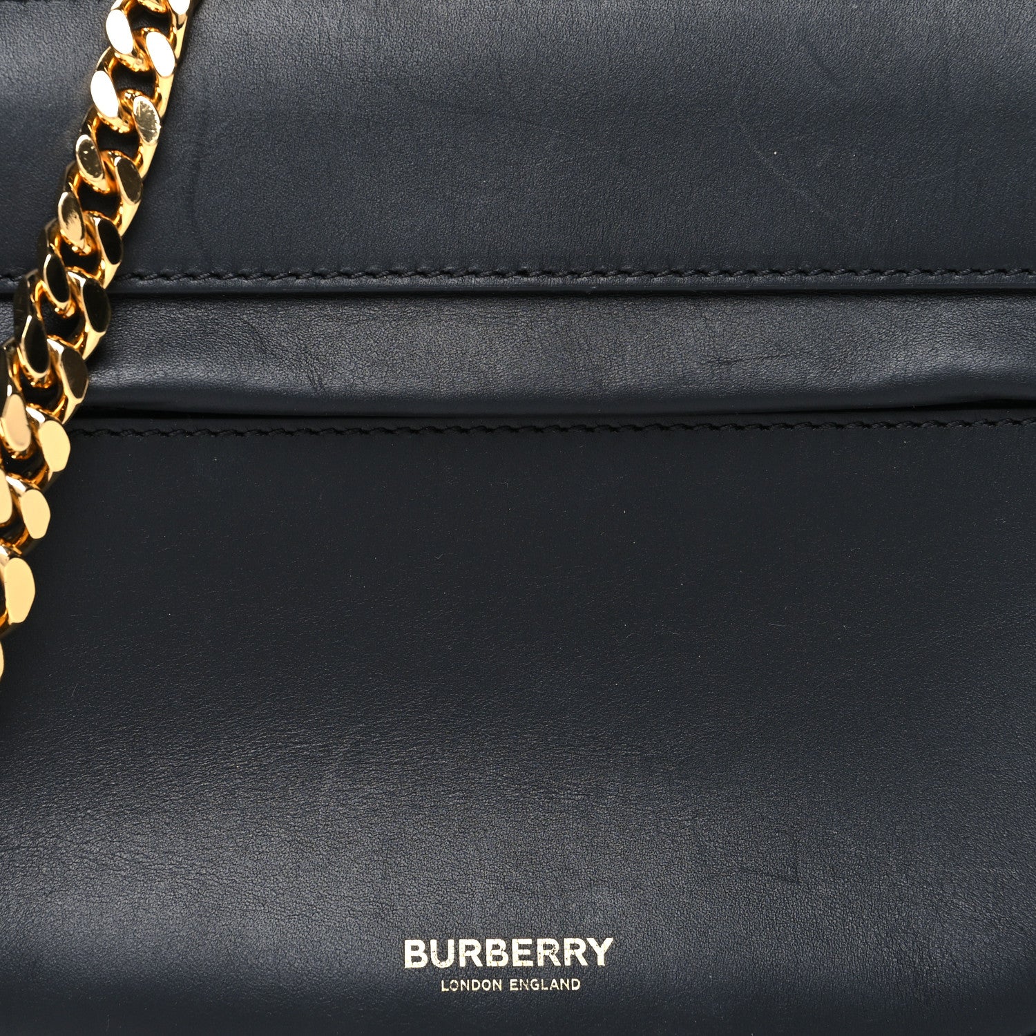 Burberry Lambskin Small Olympia Chain Shoulder Bag Black 7 of 10