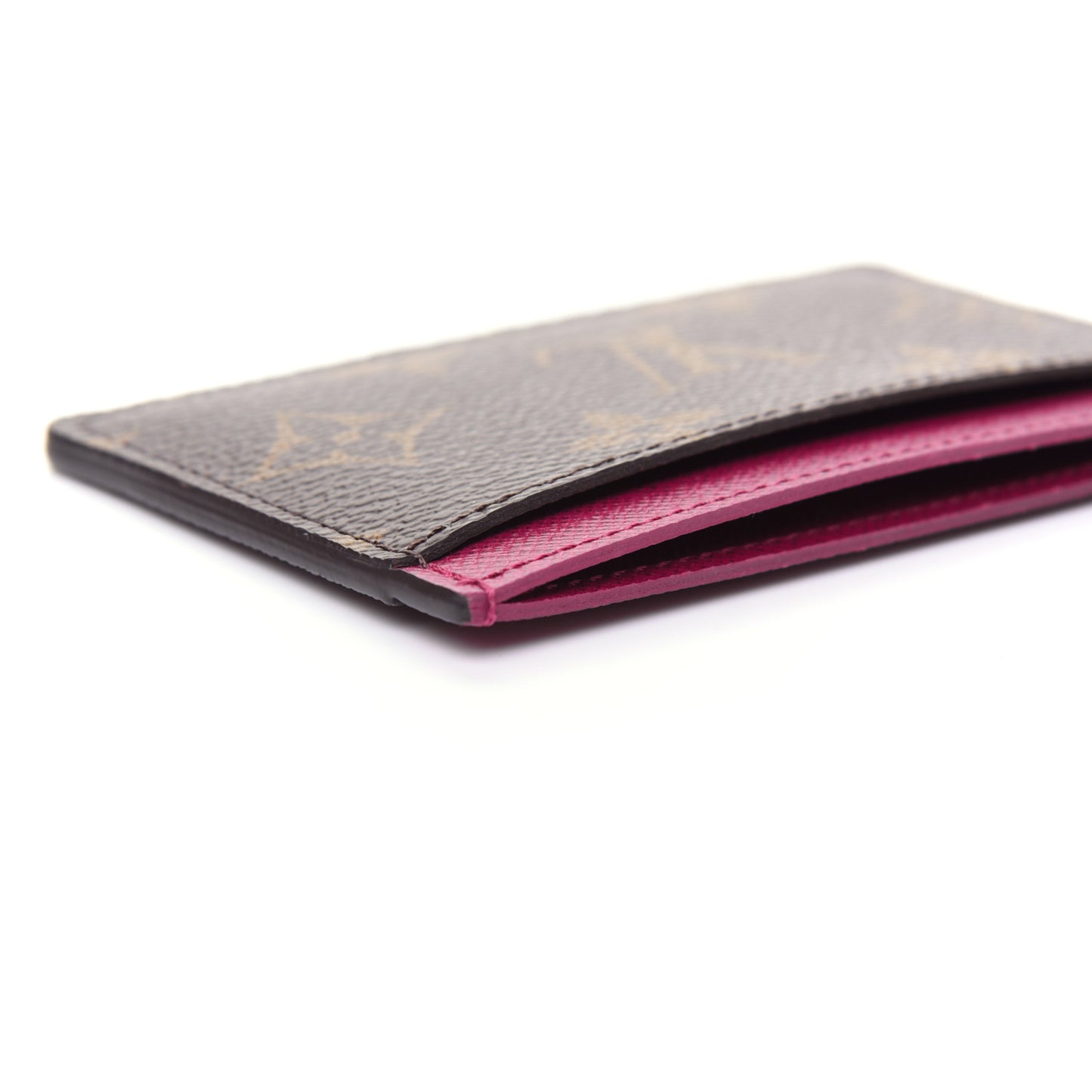 Monogram Card Holder Fuchsia