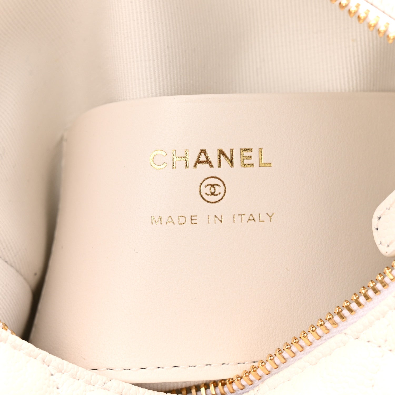 Chanel Caviar Quilted Hobo Clutch With Chain White 6 of 11