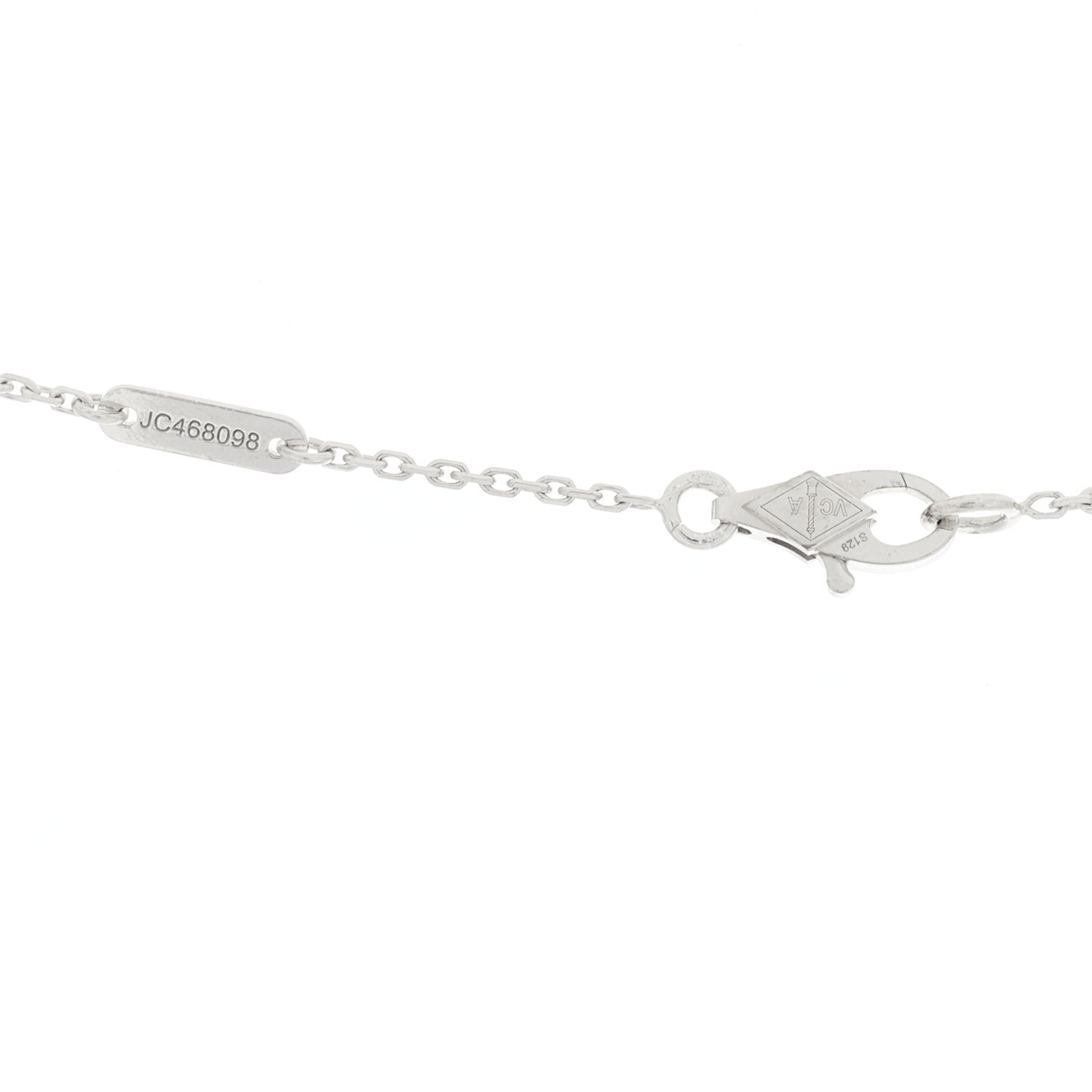 18K White Gold Diamond Mini Frivole Pendant Pave Necklace