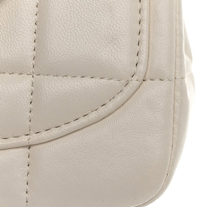 Chanel Lambskin Resin Crystal Square Quilted Monacoco Mini Square Flap White 10 of 12