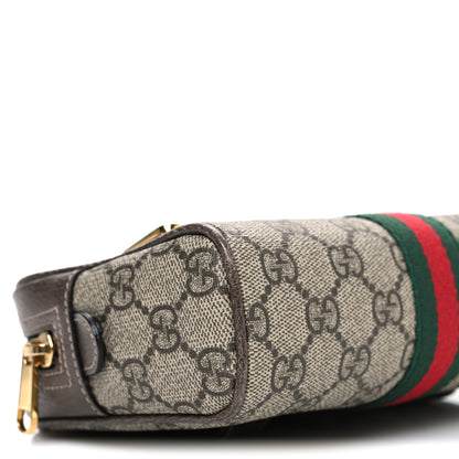 Gucci GG Supreme Monogram Web Small Ophidia Belt Bag 85 34 Dark Brown 9 of 11