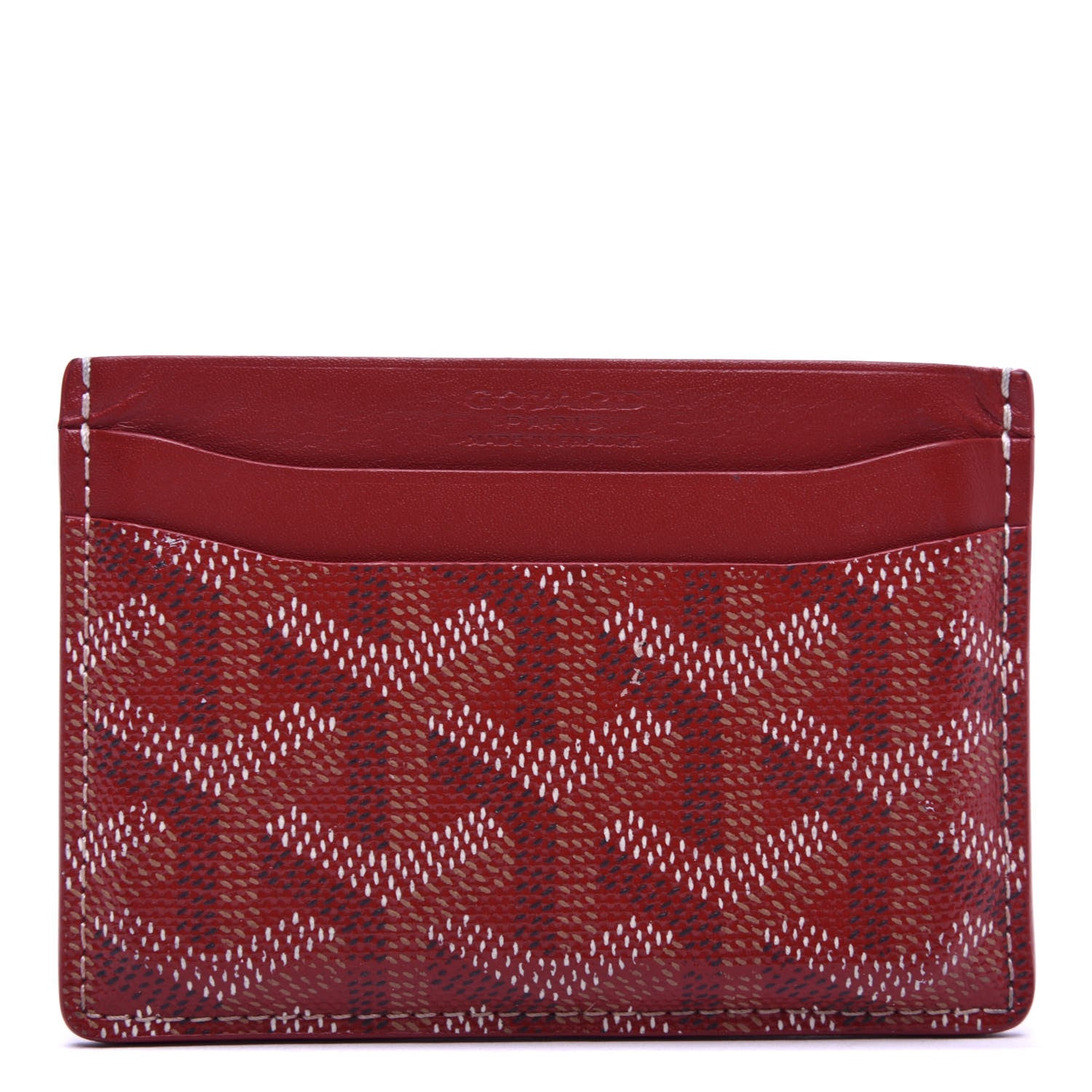 Goyard Goyardine Saint Sulpice Card Holder Red 1 of 7
