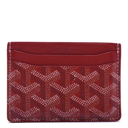 Goyard Goyardine Saint Sulpice Card Holder Red 1 of 7
