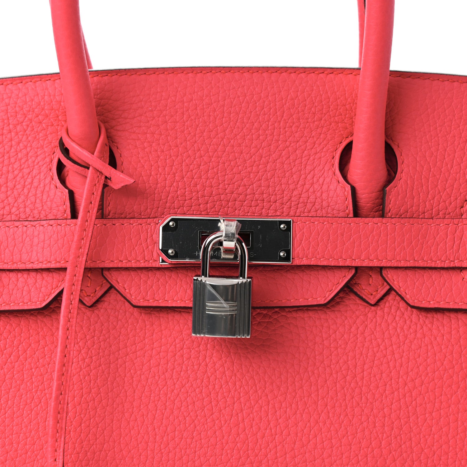 Hermes Taurillon Clemence Birkin 30 Rose Extreme 33 of 34