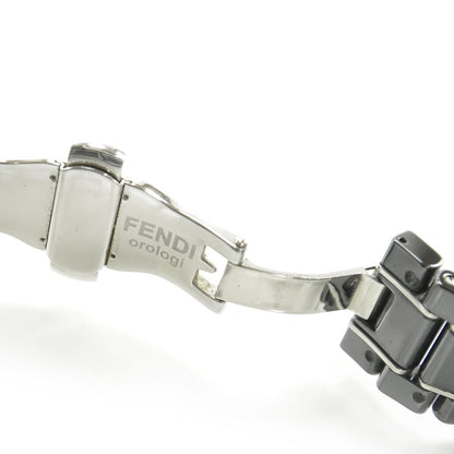 Fendi Stainless Steel Ceramic 30mm Orologi Quartz Watch Black 4 of 7