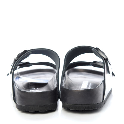 Valentino Garavani X BIRKENSTOCK Calfskin VLTN Arizona Slide Sandals 38 Army Green Poudre 7 of 9