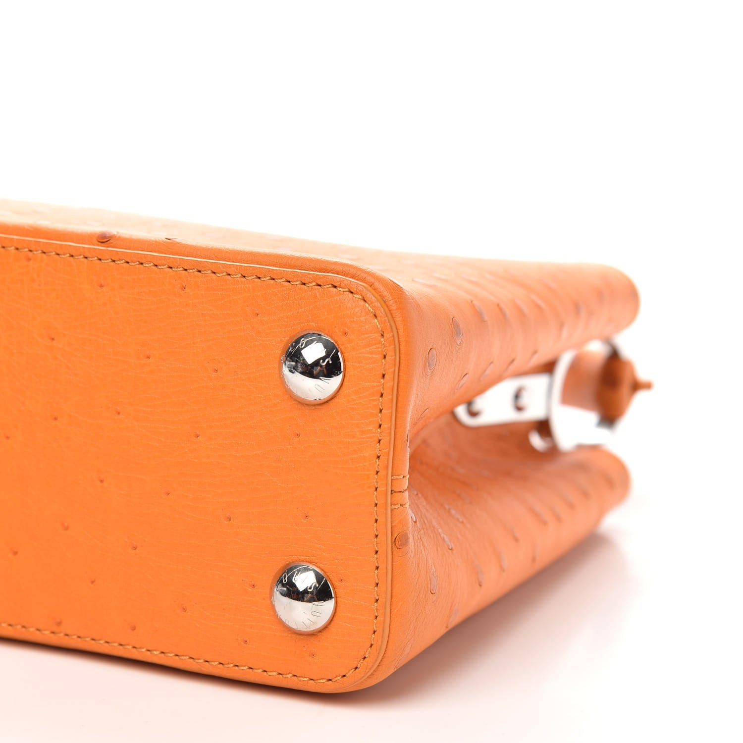 Louis Vuitton Ostrich Capucines BB Marigold 9 of 11
