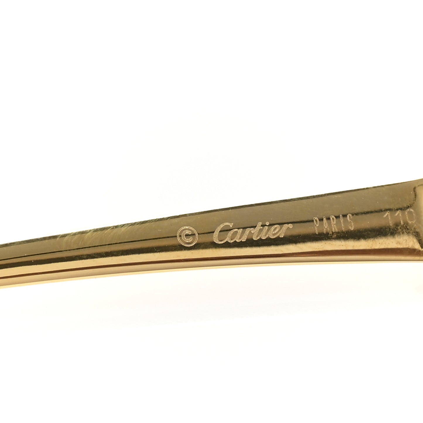 Metal Panthere De Cartier Rimless Sunglasses