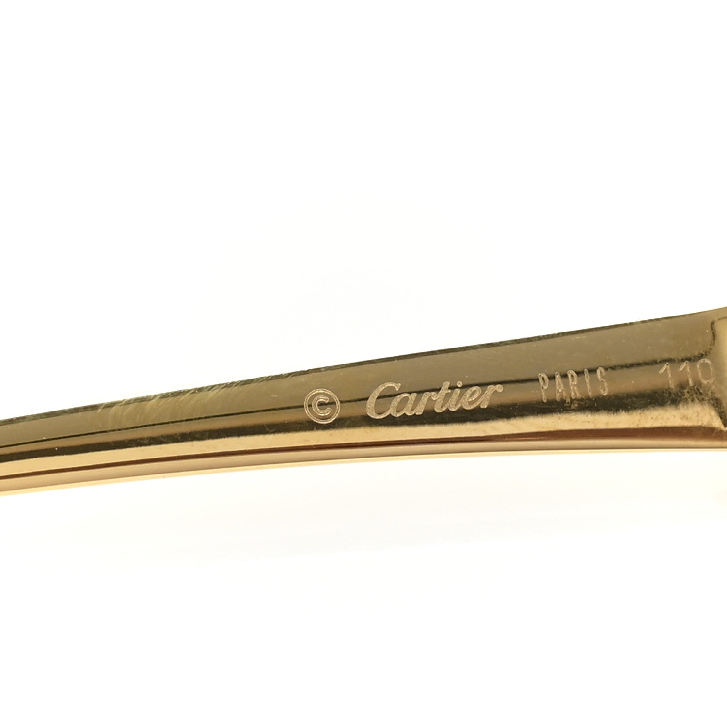 Cartier Metal Panthere De Cartier Rimless Sunglasses 5 of 8