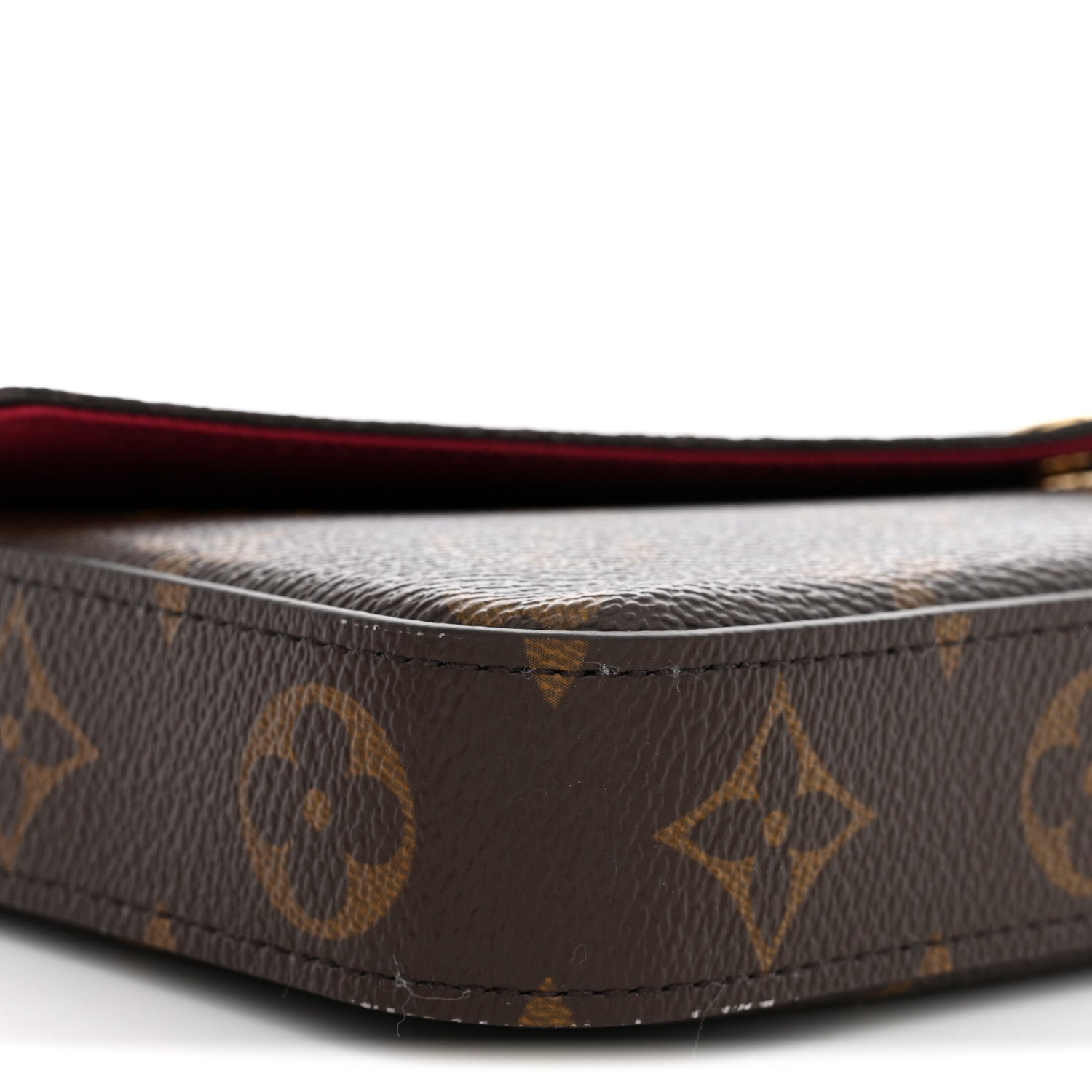 Louis Vuitton Monogram Pochette Felicie Chain Wallet Fuchsia 9 of 12