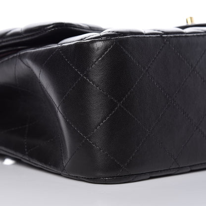 Chanel Lambskin Quilted Jumbo Double Flap Black 16 of 18