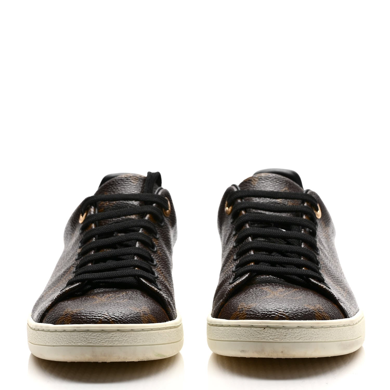 Louis Vuitton Patent Monogram Frontrow Sneakers 37 2 of 9