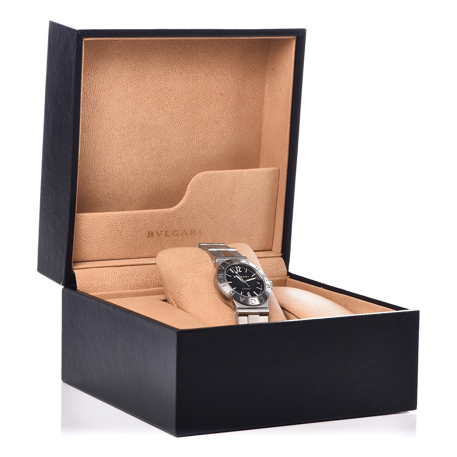 Bulgari Stainless Steel 29mm Diagono Automatic Watch Black 6 of 6