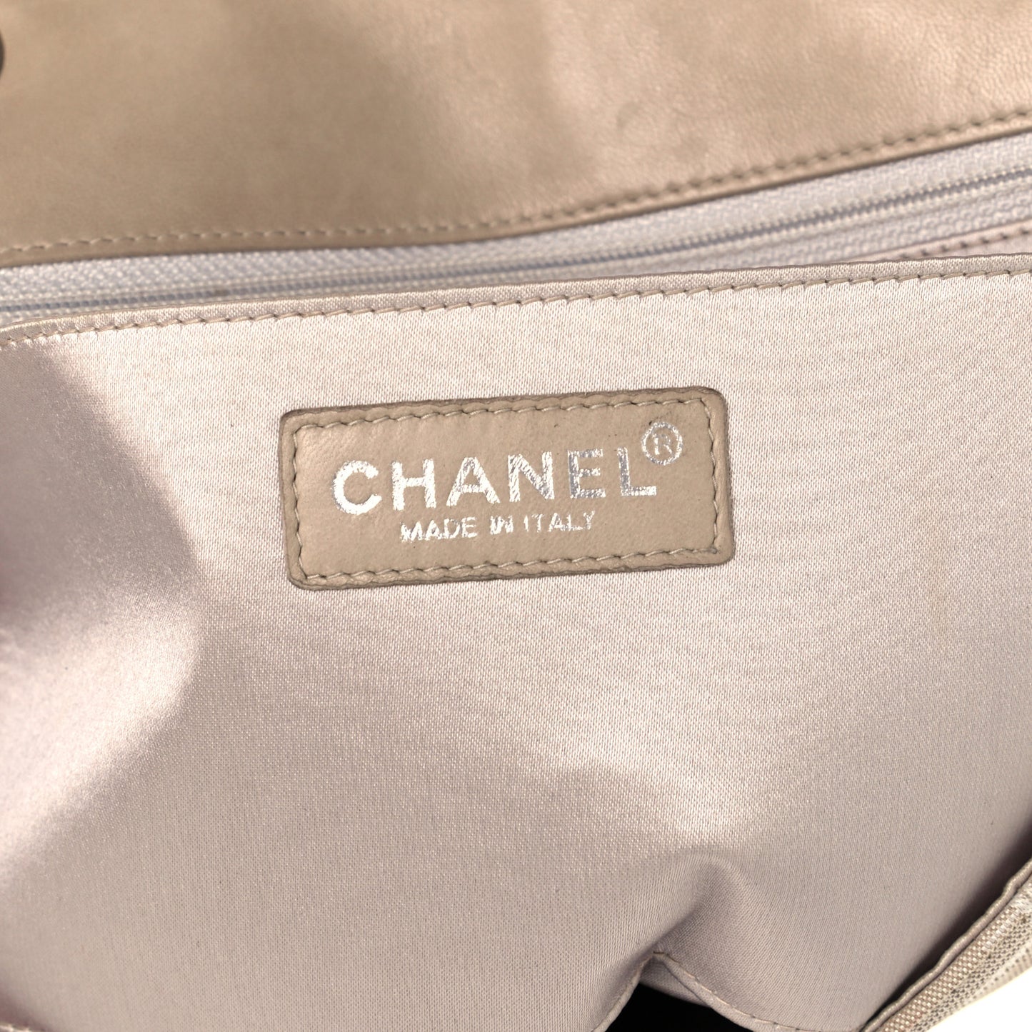 Nylon Medium Travel Flap Light Beige