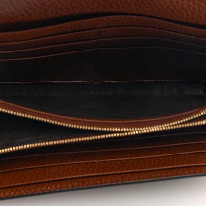 Gucci New Denim GG Monogram Jackie 1961 Chain Wallet Blue Tea Cuir 5 of 9