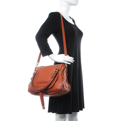 Chloe Calfskin Medium Marcie Satchel Tan 2 of 15